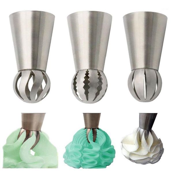 

baking & pastry tools 19pcs/lot russian tulip icing piping nozzles tips sphere ball cream diy cake decorating kitchen tools1