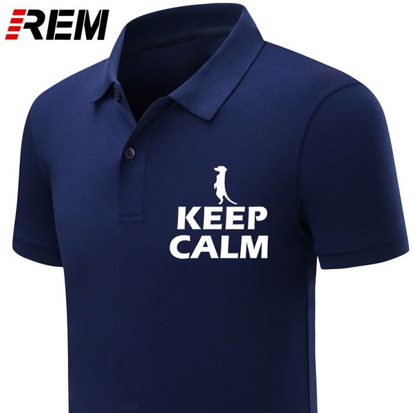 

mens polos shirt brand clothing men polo shirts keep calm i'm a meerkat funny joke animal casual sport hooded sweatshirt hoodie
