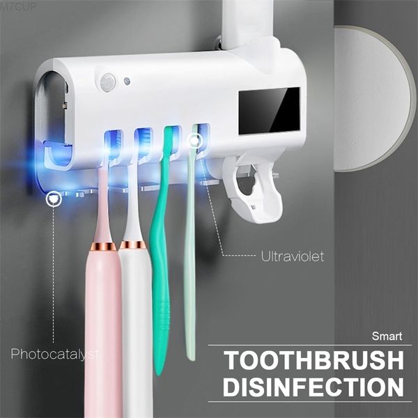 

new solar toothbrush automatic dispenser tooth brush toothpaste holder antibacteria uv light ultraviolet sterilizer