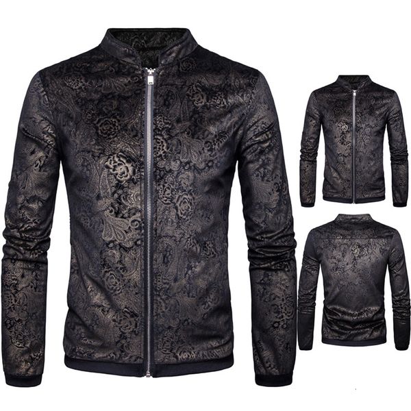 

new spring autumn men's jackets solid fashion vintage coats male casual slim stand collar bomber coat, Black;brown