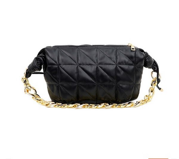 HBP PU couro de couro acolchoado Brand Designer Za Bag para mulheres bolsas de cadeia de tend￪ncias Novas bolsas de ombro de luxo 2023 Origin original