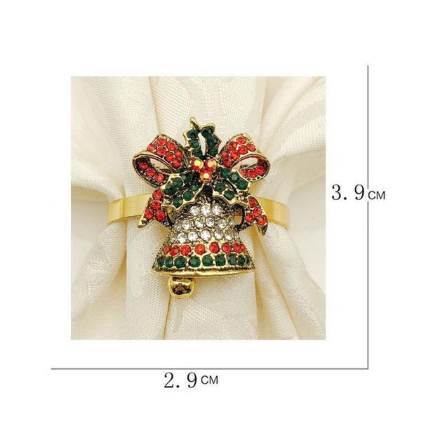 

christmas napkin rings metal napkin holder ring buckles with rhinestones for table decorations christmas banquet holid jlldvs