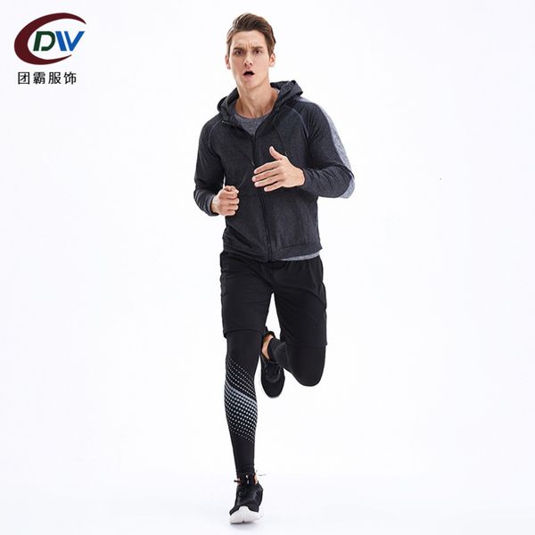 

leisure casual four suit piece men's warm long sleeve sportswear, Black