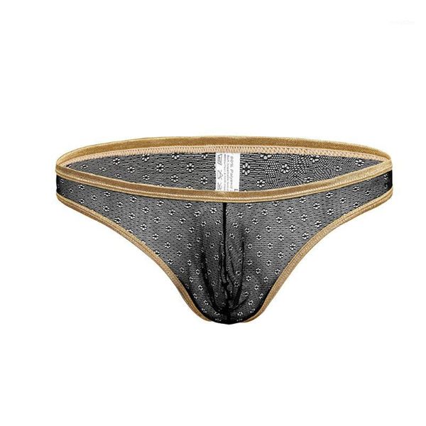 

men's underwear comfortable thong lace low waist breathable men's thong underwear thongs lace low-rise1, Black;white