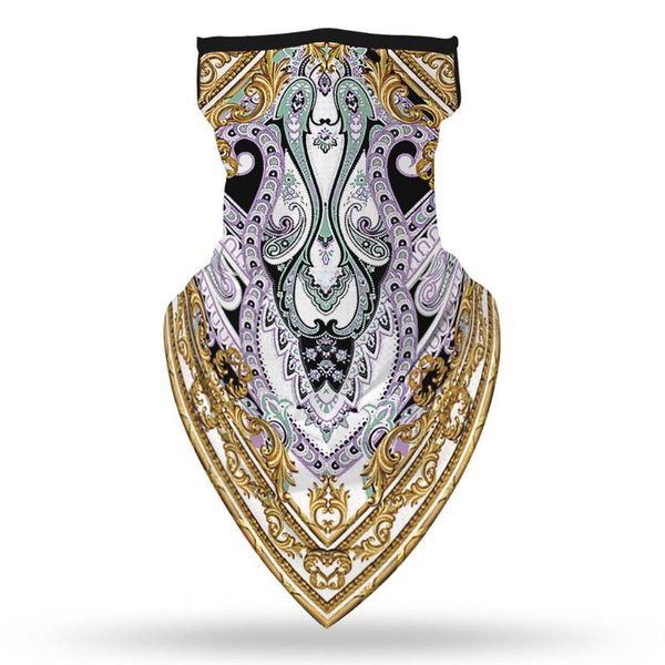 

motorcycle cycling neck gaiter face scarf outdoor print seamless ear hook sports scarf neck tube riding hiking scarves #30, Black
