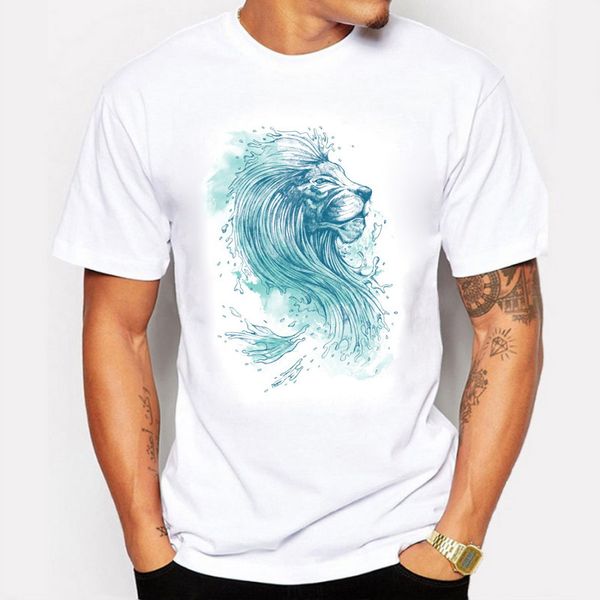 

sport blwhsa sea lion men short sleeve t shirt fashion brand summer streetwear hip hop casual cotton white o-neck men clothing