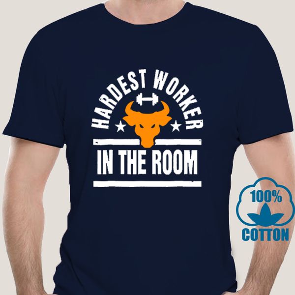 

0675d 2019 fashion t shirt men hardest worker in the room shirt fun casual print 100% cotton sport hooded sweatshirt hoodie