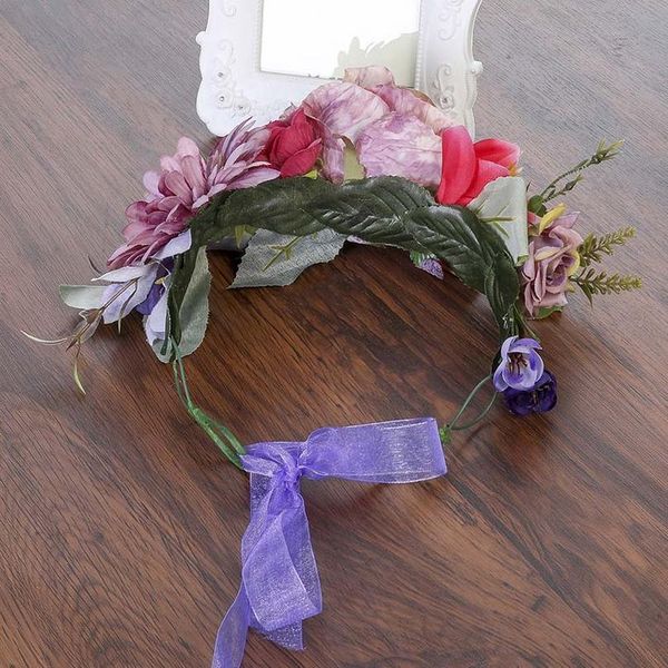 

haimeikang flower wreath wedding bridal hair flower party crown floral garland bridesmaid hair accessories headpiece he qylkaf