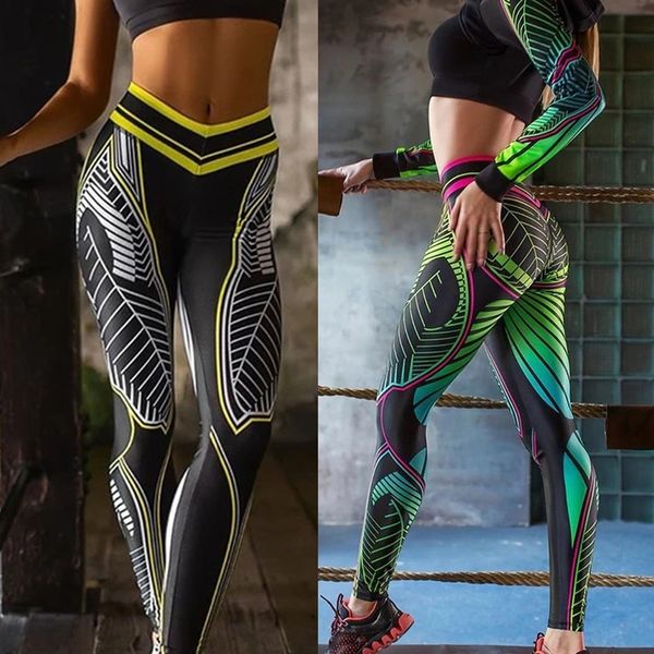 

high waist fitness leggings women workout casual print bandage pleated hip fitness fashion bodybuilding jeggings ankle length, Black