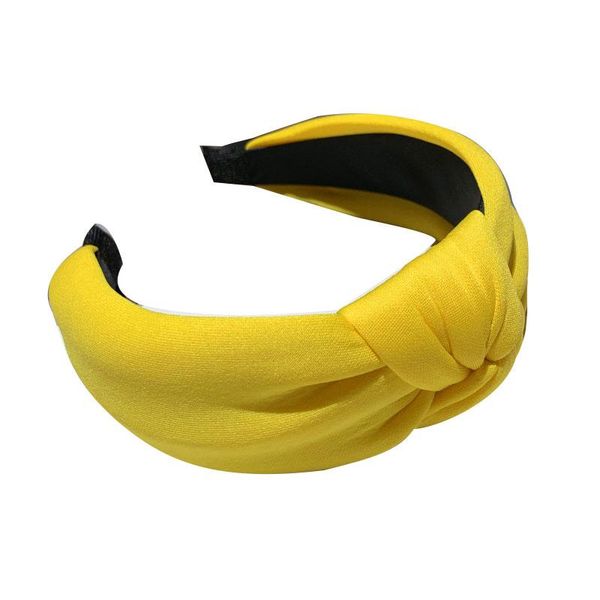 

women sponge wide headband solid color cross knotted head hoop headwrap sweet fashion female turban hair accessories q sqcsiz