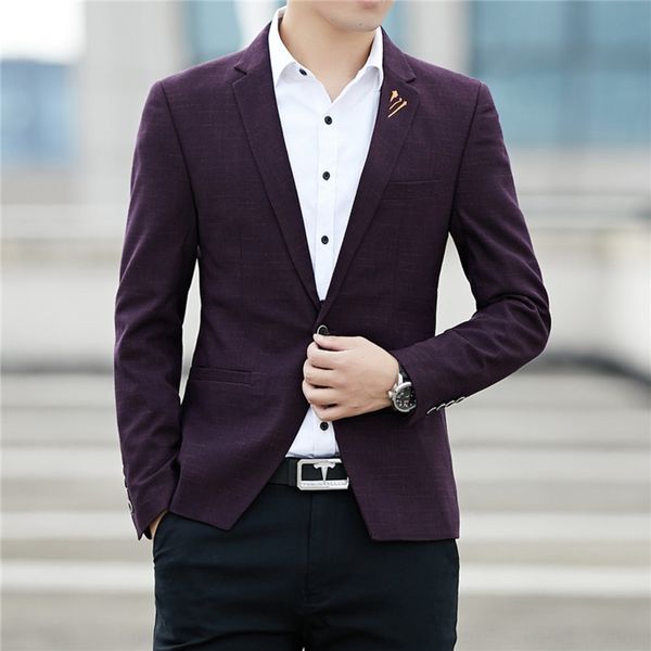 

j3zqf new and korean casual blazer men's casual spring style autumn suitsingle jacket jacketwestern fashion jacket men's youth wot, Blue