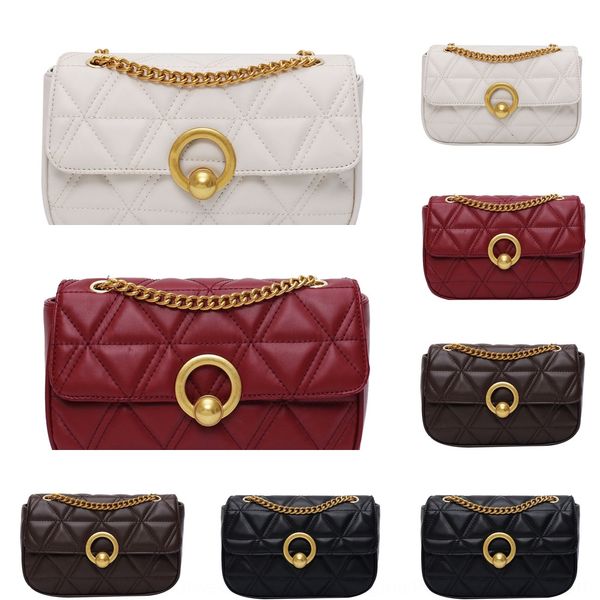 

xiaoxiangfeng lingge chain 2020 new korean version pu women's bag single shoulder messenger bag fashionable and versatile small square