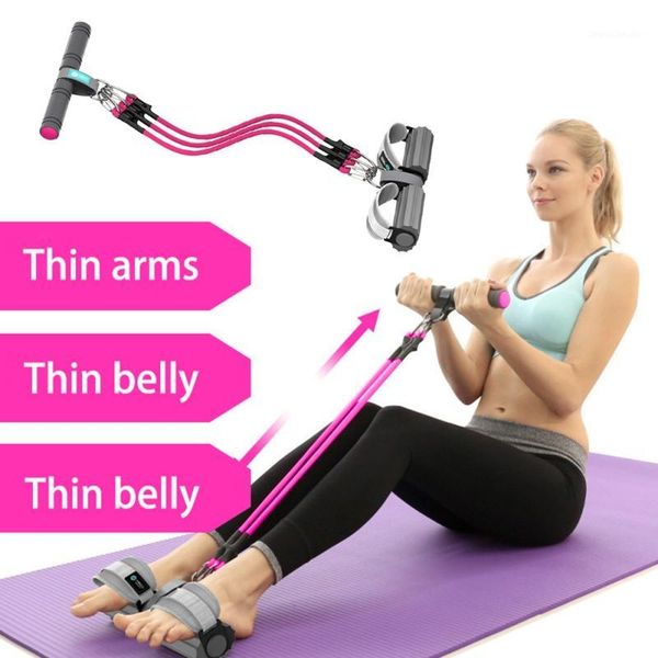 

elastic pull ropes abdominal exerciser rower belly resistance band home gym sport training elastic bands fitness equipment x1