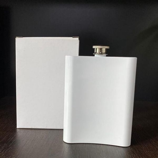 

8oz blank sublimation flask hip flask stainless steel 304 double wall for diy lover 8oz outdoor tumblers with sea shipping yya525