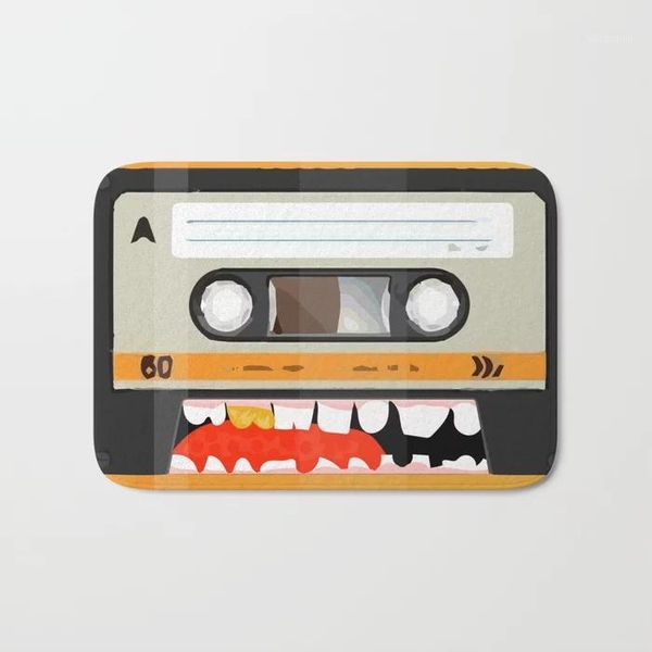 

water absorption outdoor the cassette tape golden tooth doormat carpet for kitchen bathroom toilet tapete rug porch door mat1