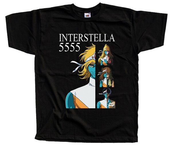 

interstella 5555 v6 movie poster daft punk dtg t shirt black t-shirt casual men clothing sport hooded sweatshirt hoodie