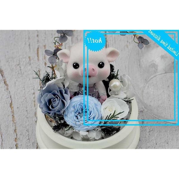 

everything goes smoothly 520 year of the pig creative blue tooth sound eternal flower gift