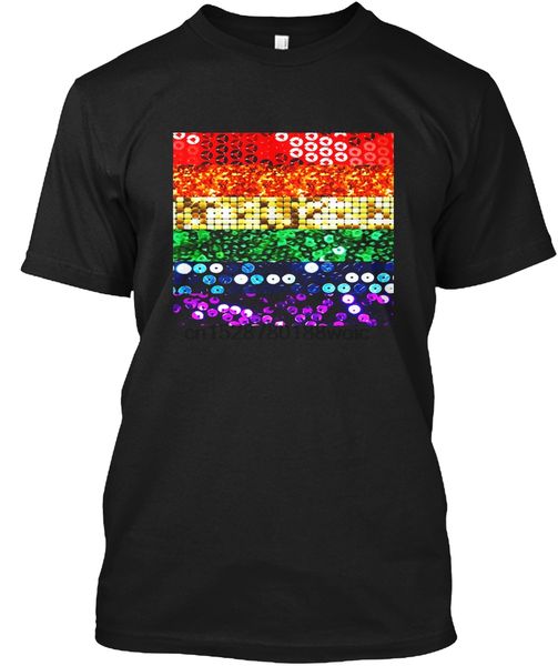 

men t shirt rainbow sequin print lgbt gay pride flag tshirt shirt women t-shirt sport hooded sweatshirt hoodie