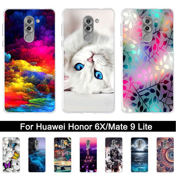 

qahuawei honor 6x silicone back cover, huawei gr5 tpu soft shell, mate 9 litelk