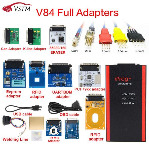 

v84 iprog+ key programmer support immo + mileage correction + airbag reset iprog pro till 2020 replace carprog/digiprog/tango