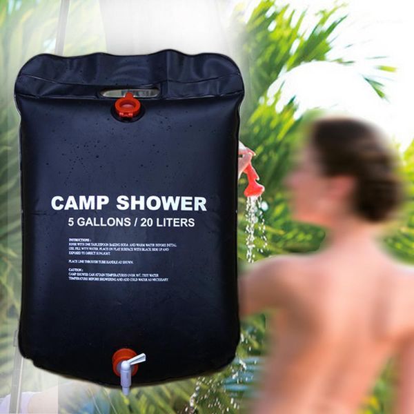 

pool & accessories 2pcs swimming solar shower bags 20l outdoor camping bath bag water sun compact heated scrubbing accessories1