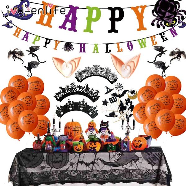 

banner decoration pumpkin light hanging ghost fireplace scarf cupcake er wrapper halloween party decor for home