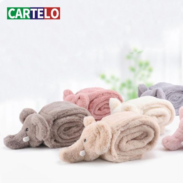 

cartelo 2021 new children's scarf cute baby elephant men and women baby solid color scarf winter travel warm plush, Blue;gray