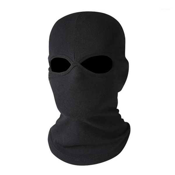 

cycling caps & masks full face cover hat three 3 hole balaclava army tactical cs winter ski scarf warm masks1, Black