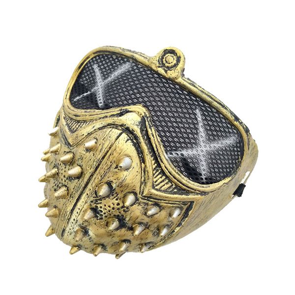 

punk rock new 3 halloween face styles christmas cosplay fashion rivet mask comfortable breathable party masks dropship