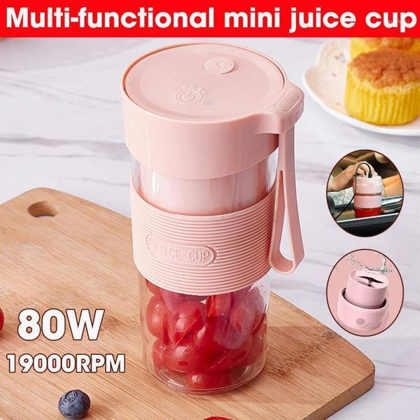

300ml mini portable electric juicer small fruit cup fast smoothie blender processor mixer usb rechargable quick juice maker1