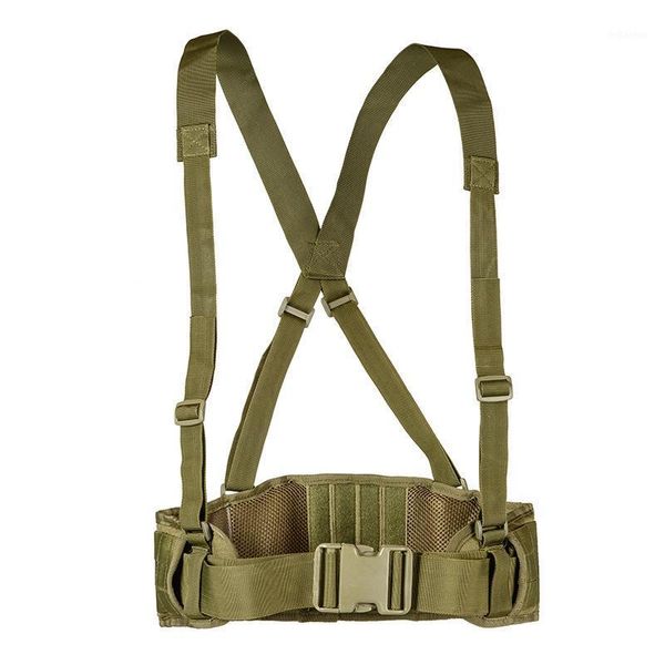 Militare Molle Tactical Belt Army Special 1000D Nylon Waist Mens Combat Suspender Supporto da caccia regolabile