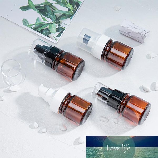40ml Amber Pet Cosmético Loção Bombas de Bomba Vazio Refilleable Aromatherapy Perfume Frasco com Pulverizadores de Névoa Fine