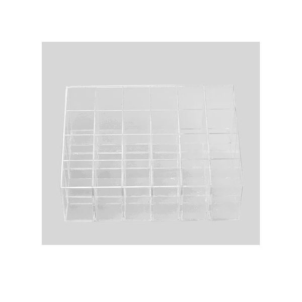 

24 compartments cosmetic organizer box lipstick holder storage makeup display stand transparent make up organizer toi bbyzye