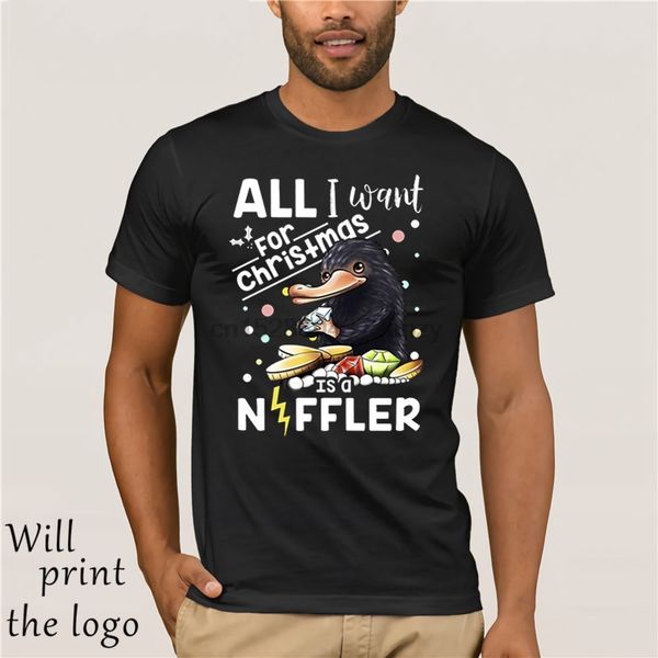 

all i want for christmas is a niffler christmas gift black men cartoon t shirt men new fashion tshirt sport hooded sweatshirt hoodie
