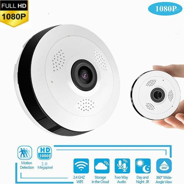 

360degree panoramic wide angle cctv camera hd1080p wifi smart ip camera fisheye home security camerasupport 64g card1