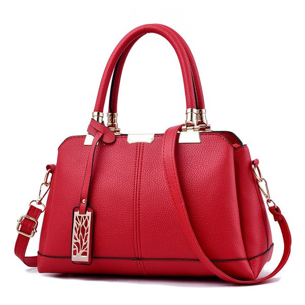 Borse HBP Borse Totes Borse a mano da donna di alta qualità Borsa a tracolla da donna in pelle PU di grande capacità Colore rosso