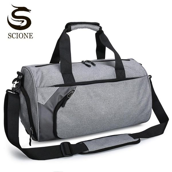 

men women travel handbags gym bags for training dry wet separation yoga shoes bag large solid color shoulder bags xa102m