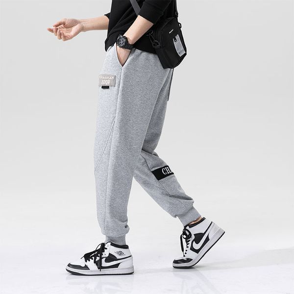 

men's casual and winter korean fashion loose sports harlan leggings autumn pants, Black