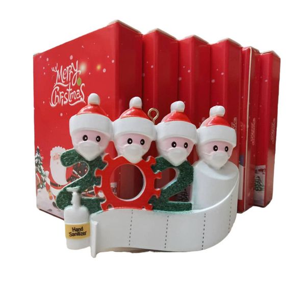 

survival christmas decorations boxes package quarantine family of 1 2 3 4 5 souvenir party gifts christmas ornaments pack box e101206