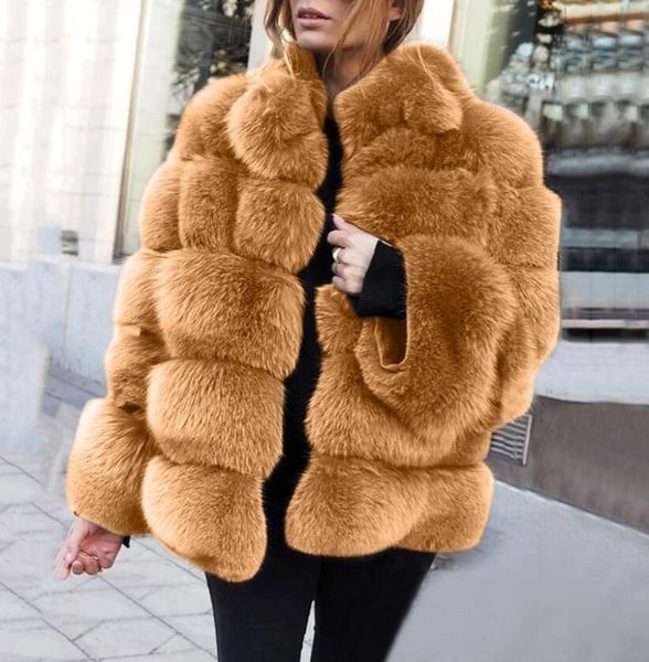 

european and american style fashion faux fur women's coat imitation fur horizontal stitching faux coat, Black