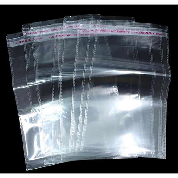 

16x24cm transparent opp self adhesive cello cellophane wraps clear cello flat treat cookies snack storage bags self se jlltjn bdebag