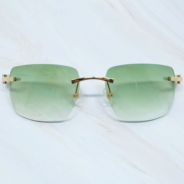 

2021 new rimless men womens sun glasses carter shades wooden buffalo big sunglass buffs luxury sunglasses gafas de sol sk7m, White;black