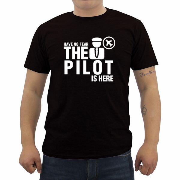 

new have no fear the pilot is here print t shirts men short sleeve casual t shirt funny brand clothing sport hooded sweatshirt hoodie