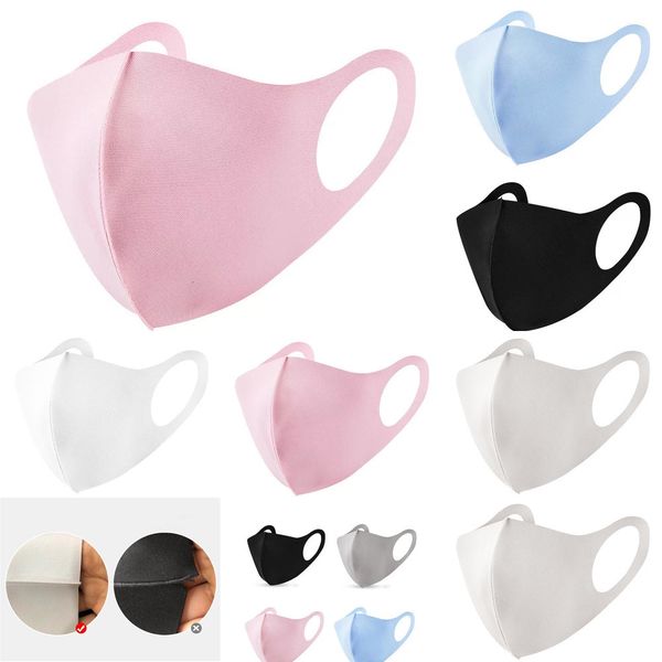 

factoryy5ledustproof face anti-l stock mouth mask er pm2.5 washable reusable ice silk cotton masks tools#17 3809