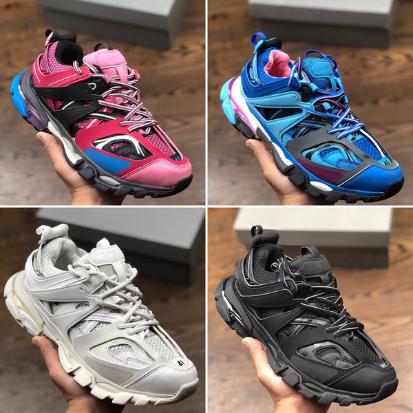 

with box 2021 new 3m triple s 3.0 running shoes triple-s tess gomma maille jogging women men shoes sport sneaker 35-45