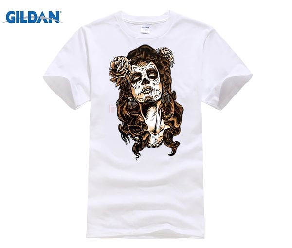 

custom printed hipster tees catrina tattoo mexique tatouage calavara print summer short fas sport hooded sweatshirt hoodie t shirt