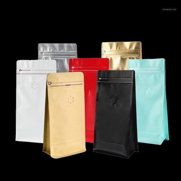 

gift wrap coffee standing valve zipper lock eight side seal organ bag aluminum foil packaging snack dried fruit sugar pet dog1