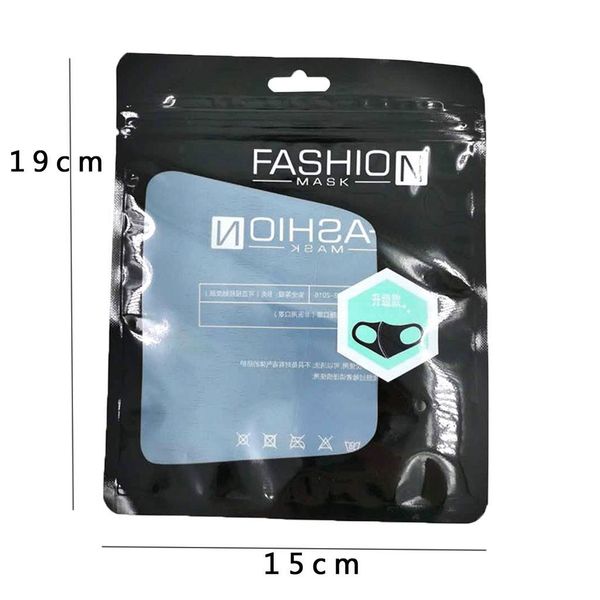 

1pc waterproof portable masks storage bag organizer foldable cleaning bags halloween cosplay maske masque flag bandana scarf wmtrit, Black