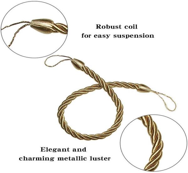 

2pc handmade weave curtain tieback curtain holder clip buckle rope home decorative room accessories curtain tie backs h qylfxw
