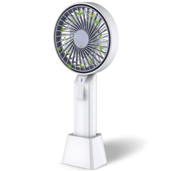 

eas-portable fan battery operated desk fan usb small rechargeable hand fan,5 speed electric personal with base strong wi